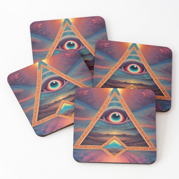 Item preview, Illuminati, Interdimensional, Psychedelic Art, Poster Design designed and sold by Burn-Ego.