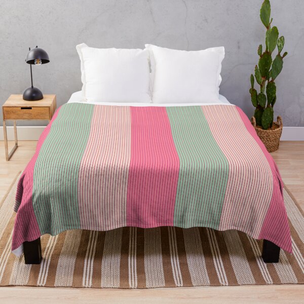 Item preview, Stripes, wide and narrow, Pink, Green, Cream designed and sold by Alex  Blud.