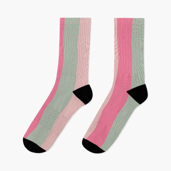 Item preview, Stripes, wide and narrow, Pink, Green, Cream designed and sold by Alex  Blud.