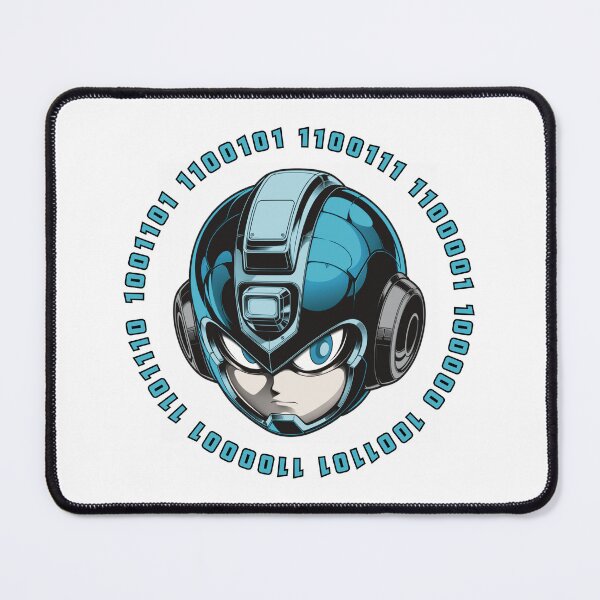 Item preview, Mega Man Binary Art - Retro Gaming Design designed and sold by prismatic1111.