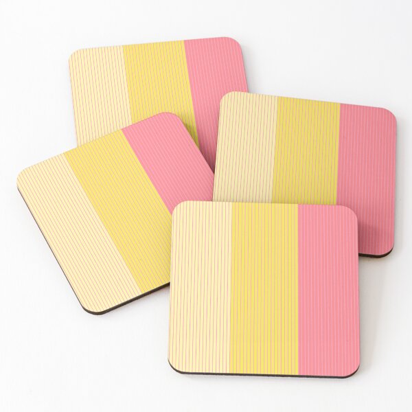 Item preview, Stripes, wide and narrow, Pink, Yellow, Light yellow designed and sold by Alex  Blud.
