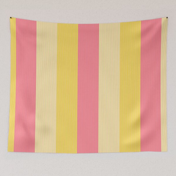 Item preview, Stripes, wide and narrow, Pink, Yellow, Light yellow designed and sold by Alex  Blud.