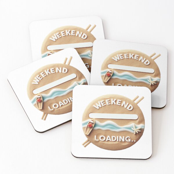 Item preview, Weekend Loading  Quote Sand Beach Boat Sea   designed and sold by Nanthanon.