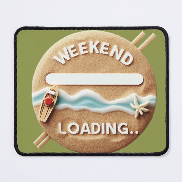 Item preview, Weekend Loading Quote Sand Beach Boat Sea designed and sold by Nanthanon.