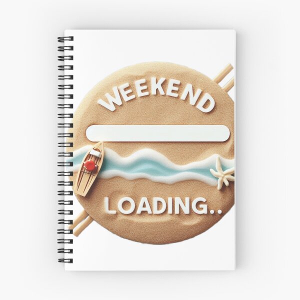 Item preview, Weekend Loading Quote Sand Beach Boat Sea designed and sold by Nanthanon.
