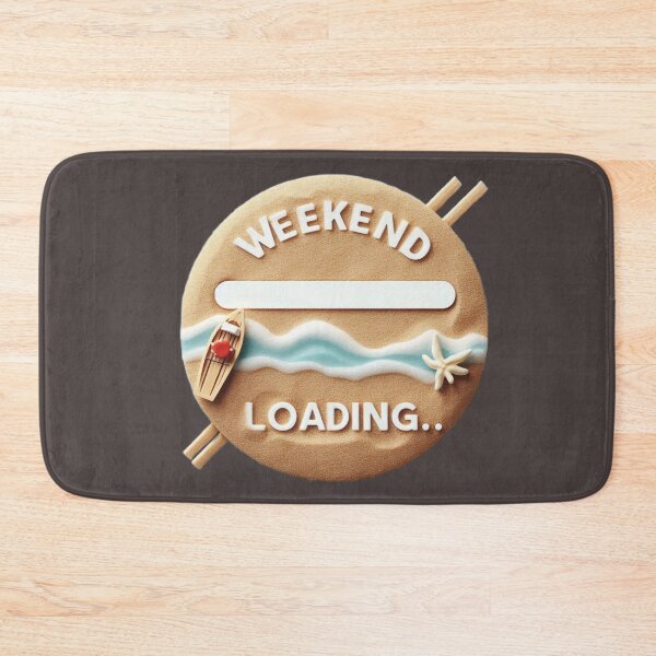 Item preview, Weekend Loading  Quote Sand Beach Boat Sea   designed and sold by Nanthanon.