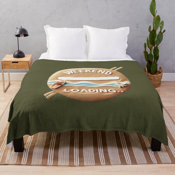 Item preview, Weekend Loading Quote Sand Beach Boat Sea designed and sold by Nanthanon.