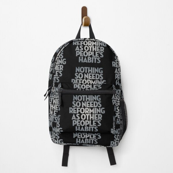 Item preview, Nothing so needs reforming as other people's habits. v.4 designed and sold by x1brett.