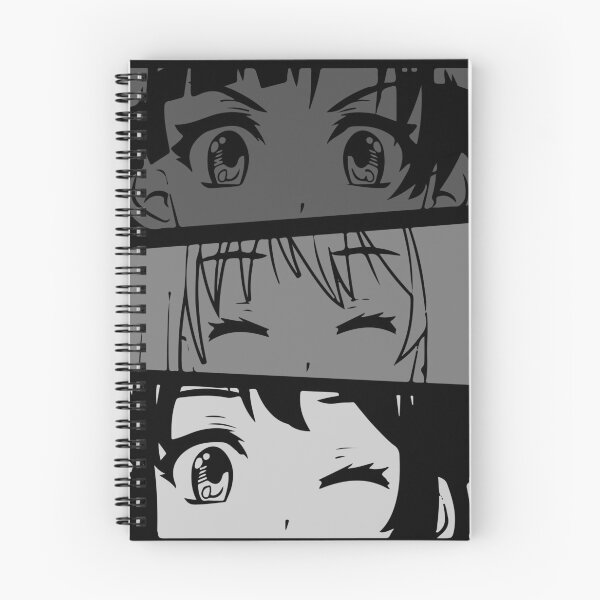 Item preview, Cute Anime Girl Face Black Gray Monocolor designed and sold by Dem0r.