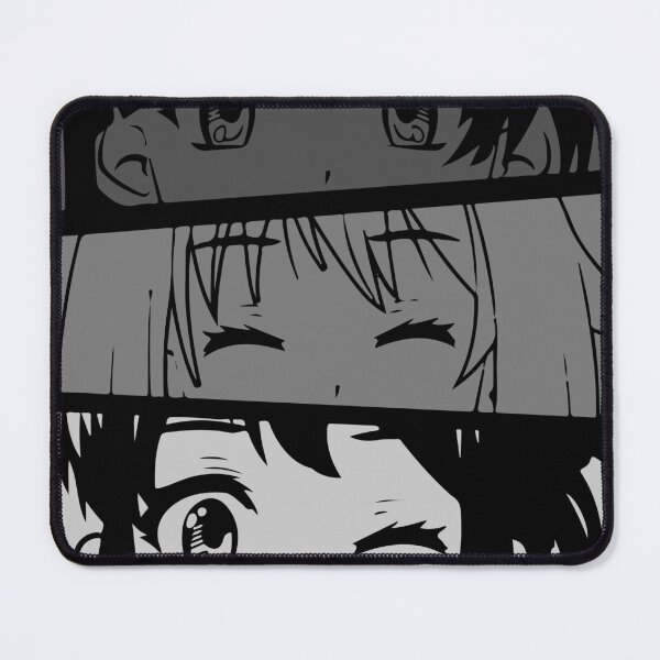 Item preview, Cute Anime Girl Face Black Gray Monocolor designed and sold by Dem0r.