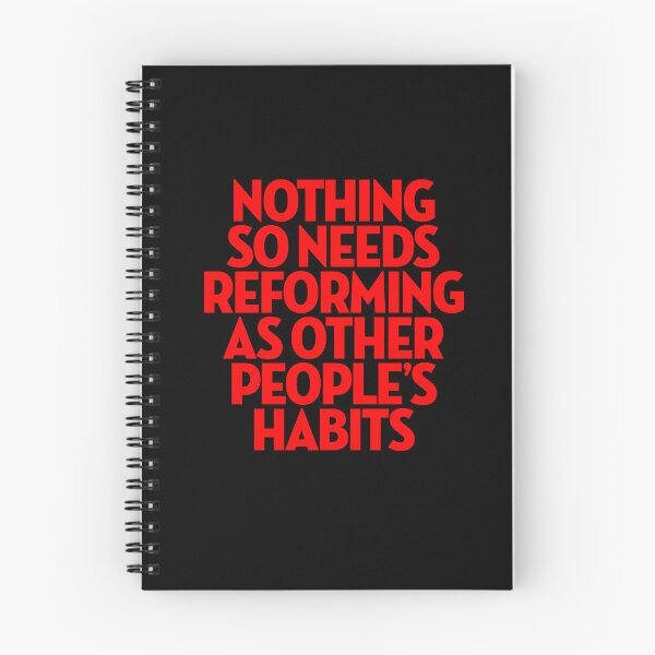 Item preview, Nothing so needs reforming as other people's habits. v.5 designed and sold by x1brett.