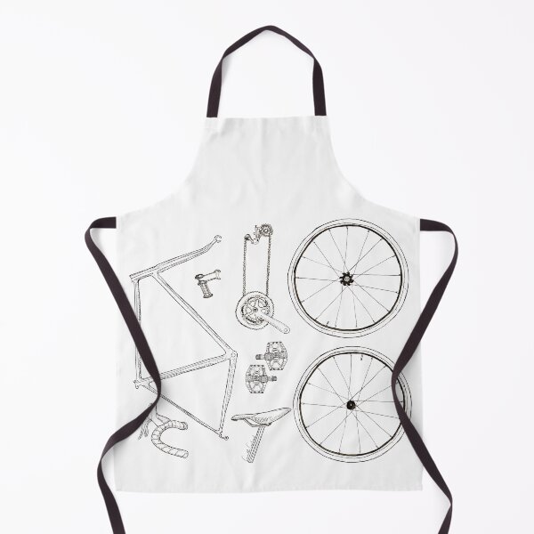 Item preview, Hand drawn bicycle parts - black and white designed and sold by CamilleCastanet.