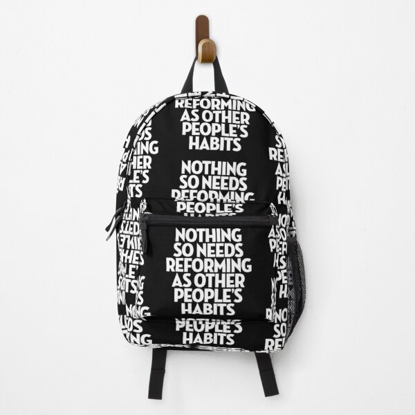 Item preview, Nothing so needs reforming as other people's habits. v.9 designed and sold by x1brett.