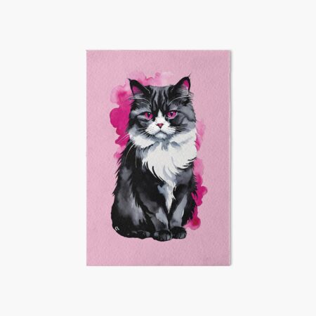 Artikel-Vorschau von Schwarze Katze mit pinken Wolken, designt und verkauft von IHImage.