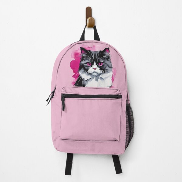 Item preview, Black cat with pink clouds designed and sold by IHImage.