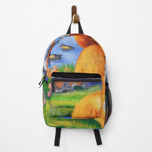 Artikelvorschau, Fuchs-Portrait. Frühlingszeit, Blumenfuchs, Vintage-Fuchs, Fuchs-Malerei, Vincent van Gogh-Stil entworfen und verkauft von FoxVibes.
