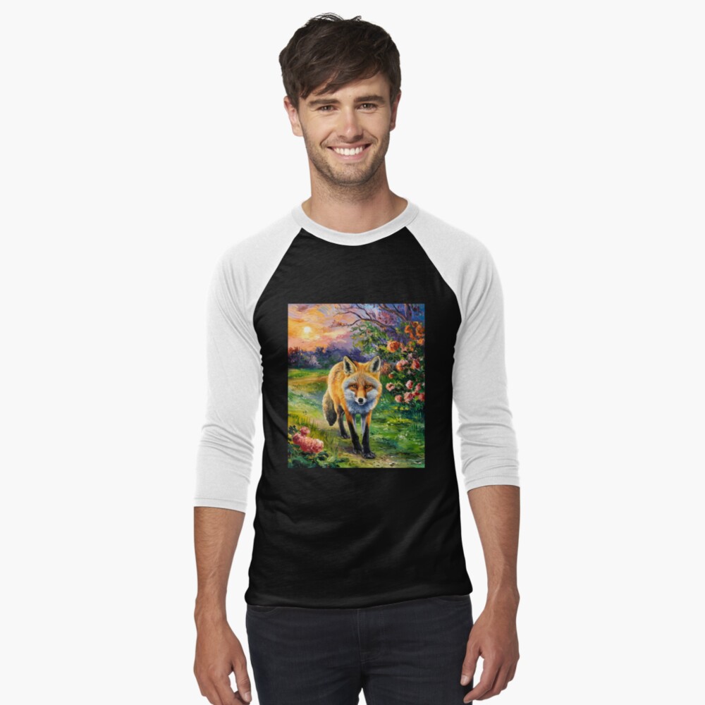 Item preview, Baseball ¾ Sleeve T-Shirt designed and sold by FoxVibes.