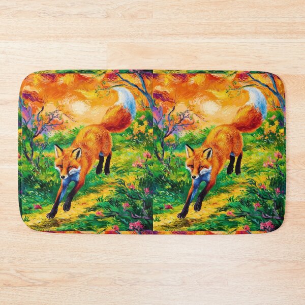 Artikelvorschau, Fuchs-Portrait. Frühlingszeit, Blumenfuchs, Vintage-Fuchs, Fuchs-Malerei, Vincent van Gogh-Stil entworfen und verkauft von FoxVibes.