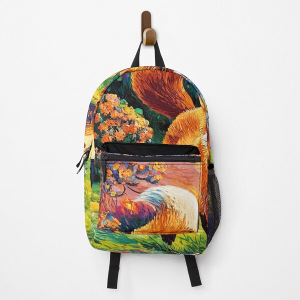 Artikelvorschau, Fuchs-Portrait. Frühlingszeit, Blumenfuchs, Vintage-Fuchs, Fuchs-Malerei, Vincent van Gogh-Stil entworfen und verkauft von FoxVibes.