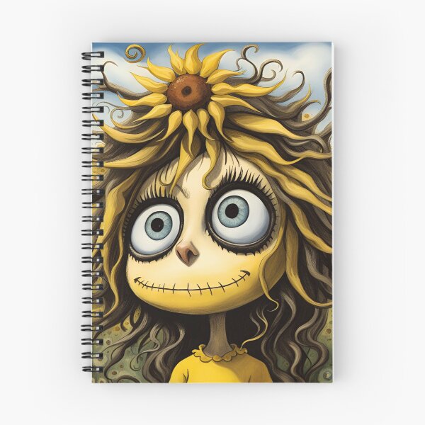 Item preview, Premium Whimsical Sunflower Girl Art	 designed and sold by browndawd.