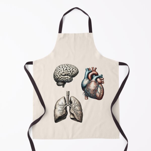 Item preview, A vintage set of human organ, lungs, heart and brain designed and sold by Collagedream.