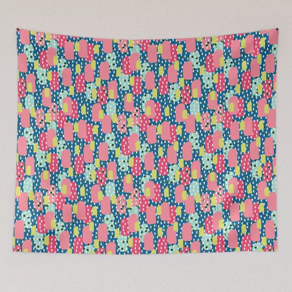 Item preview, Paint strokes, multi-colored on a blue background designed and sold by Alex  Blud.