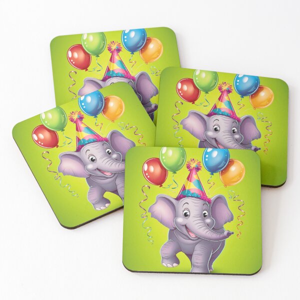 Item preview, Birthday Elephant. Birthday celebration, Cute Elephant, party animal, colorful elephant, elephant drawing designed and sold by ElephantVibes.