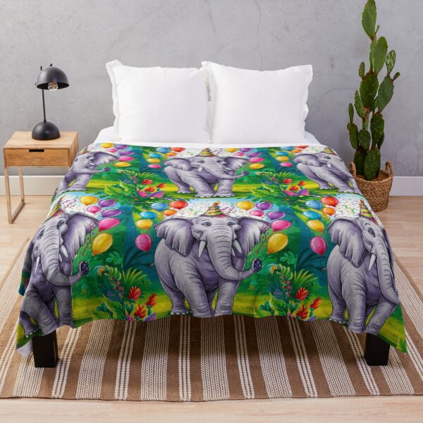 Item preview, Birthday Elephant. Birthday celebration, Cute Elephant, party animal, colorful elephant, elephant drawing designed and sold by ElephantVibes.