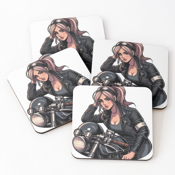 Item preview, Motorcycle Biker Girl : Automotive Merchandise -  designed and sold by InfmsCorp.