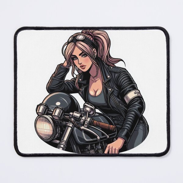 Item preview, Motorcycle Biker Girl : Automotive Merchandise -  designed and sold by InfmsCorp.