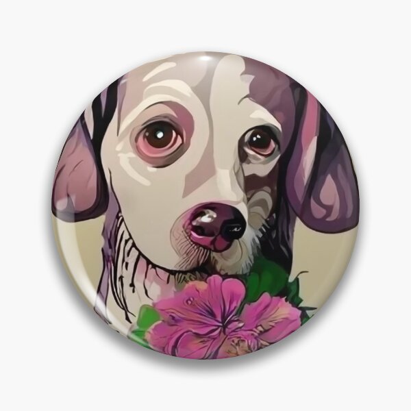 Item preview, cute dog with a flower designed and sold by Shorou2a.