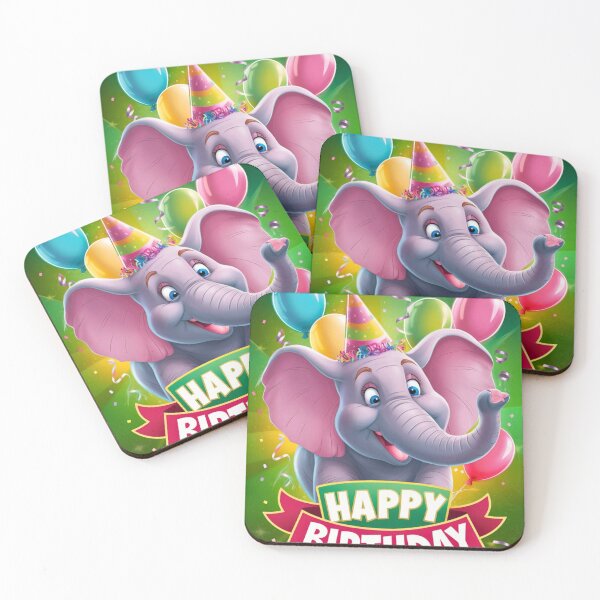 Item preview, Birthday Elephant. Birthday celebration, Cute Elephant, party animal, colorful elephant, elephant drawing designed and sold by ElephantVibes.
