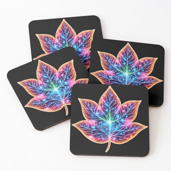 Item preview, Neon Galaxy Leaf Sculpture designed and sold by AI-Only Creations.