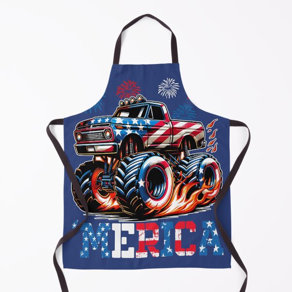 Item preview, AMERICA American Flag Monster Truck Fireworks 4th Of July designed and sold by Margival.