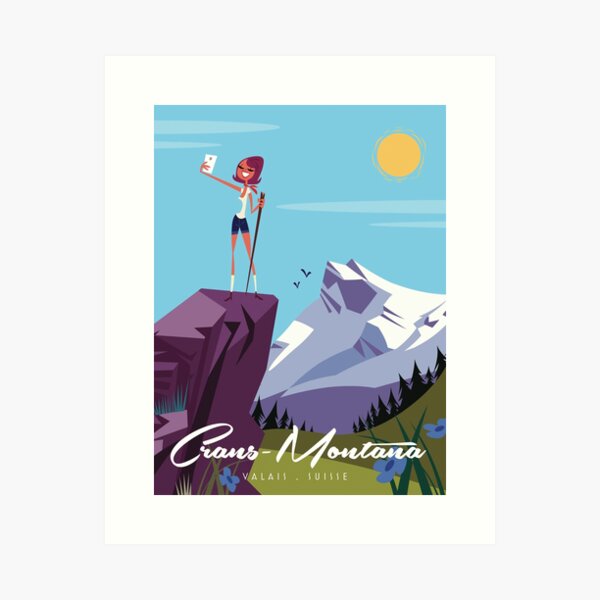 Item preview, Crans-Montana poster designed and sold by GAGodel.
