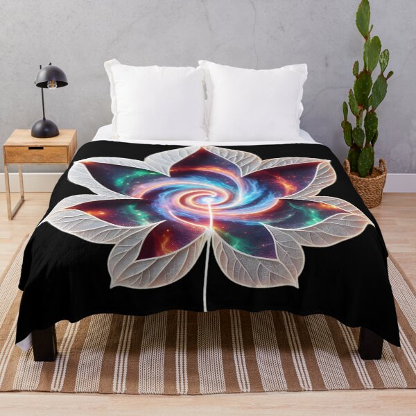 Item preview, Cosmic Neon Leaf Art designed and sold by AI-Only Creations.