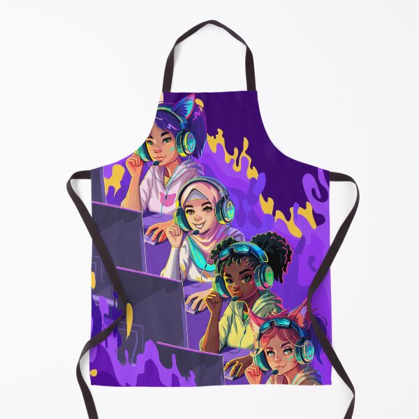 Item preview, Team of diverse girls gamers or streamers designed and sold by Ekaterina Glazkova.