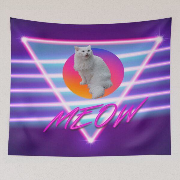 Item preview, Vaporwave Cat 80's designed and sold by Cyberomiz.