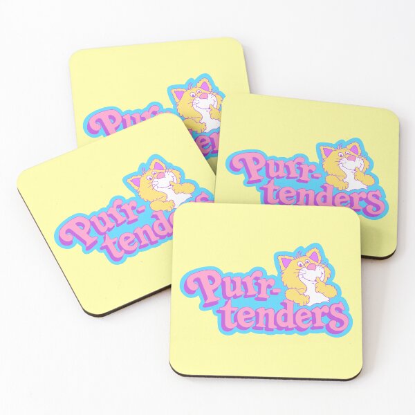 Aperçu de l'œuvre Logo de dessin animé vintage Purrtenders Purrtenders créée et vendue par Shiny Plastic Rainbow.