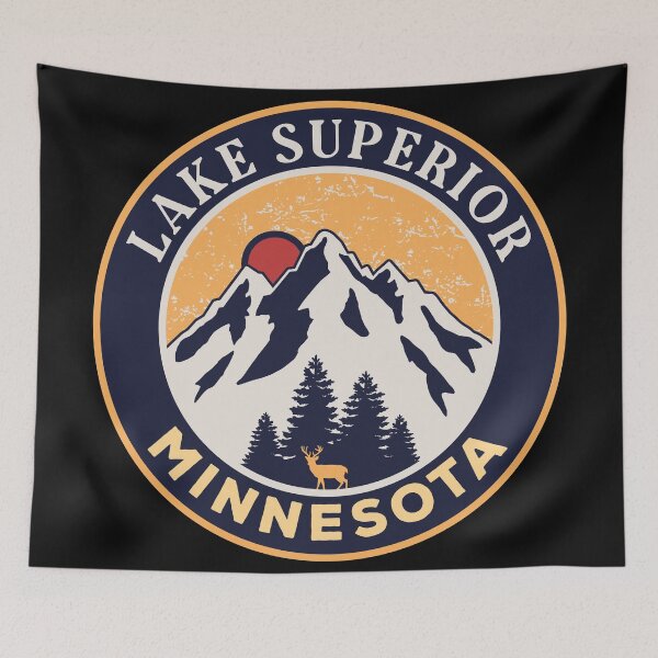 Item preview, Lake Superior Minnesota-Vintage designed and sold by graphic-map.