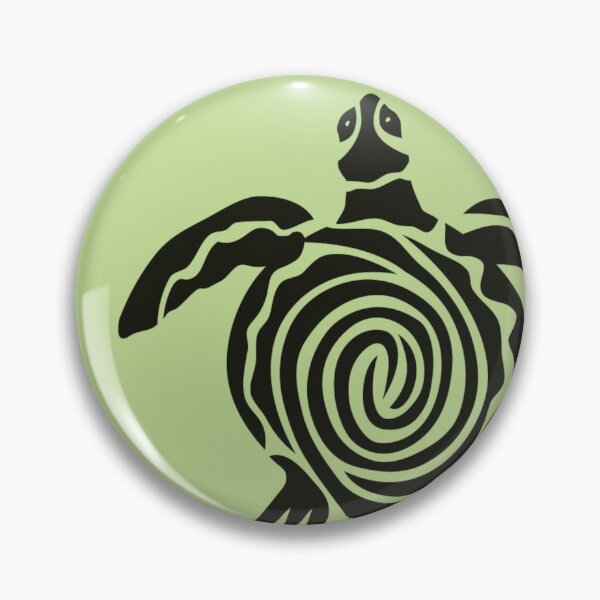 Item preview, Minimalistic line art of a swimming ocean sea turtle from above illustration designed and sold by The Red Shop.