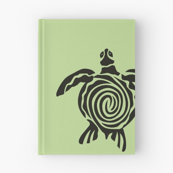 Item preview, Minimalistic line art of a swimming ocean sea turtle from above illustration designed and sold by The Red Shop.