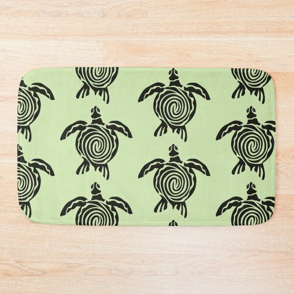 Item preview, Minimalistic line art of a swimming ocean sea turtle from above illustration designed and sold by The Red Shop.