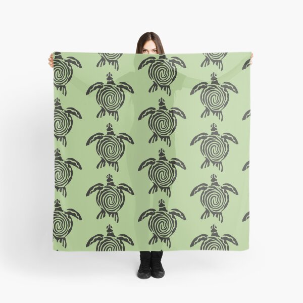 Item preview, Minimalistic line art of a swimming ocean sea turtle from above illustration designed and sold by The Red Shop.