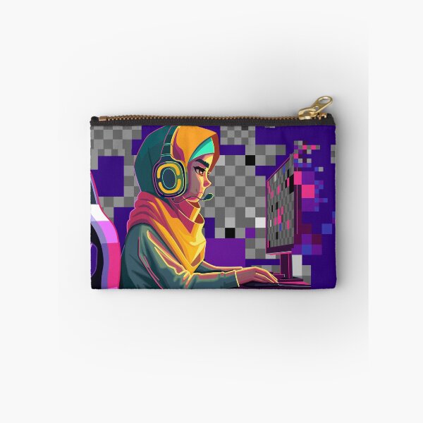 Item preview, Muslim girl gamer or streamer in a hijab designed and sold by Ekaterina Glazkova.