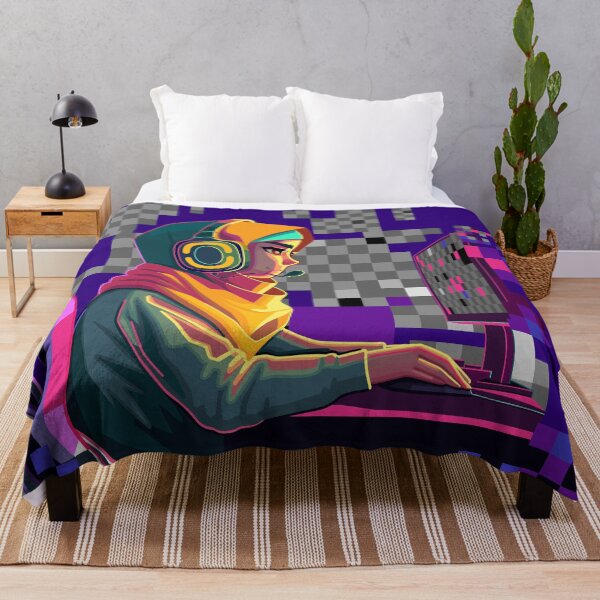 Item preview, Muslim girl gamer or streamer in a hijab designed and sold by Ekaterina Glazkova.