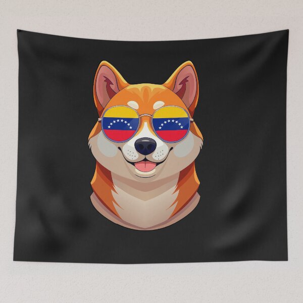 Item preview, Patriotic Shiba Inu Venezuelan Flag designed and sold by DreamBrushy.