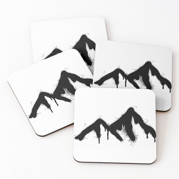 Item preview, mountain in black over white designed and sold by skalihm.