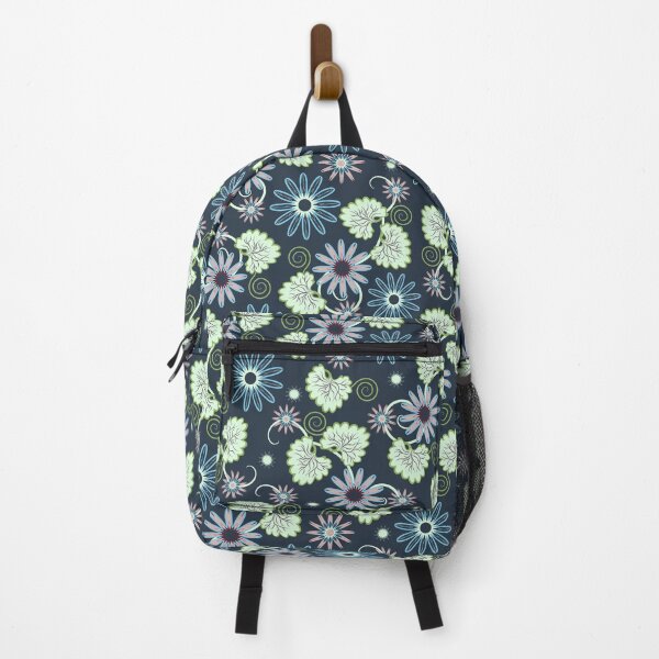 Item preview, Copy of Graphic leaves and flowers on a dark emerald background designed and sold by Alex  Blud.