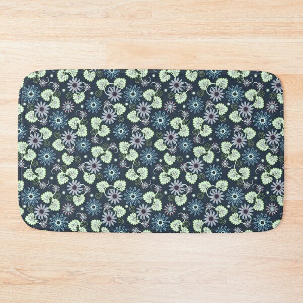 Item preview, Copy of Graphic leaves and flowers on a dark emerald background designed and sold by Alex  Blud.